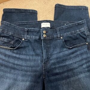 Lane Bryant size 20L Tighter Tummy waistband high-rise Straight leg Stretch Jean